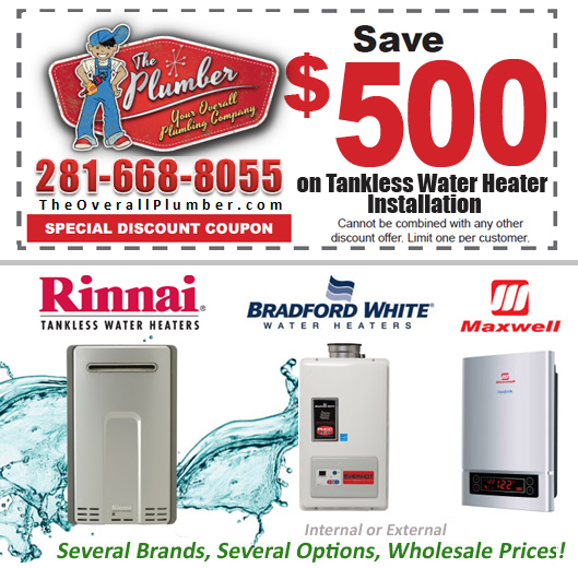 Water Heaters need maintenance and repair even in San Leon, TX, so call The Overall Plumber today