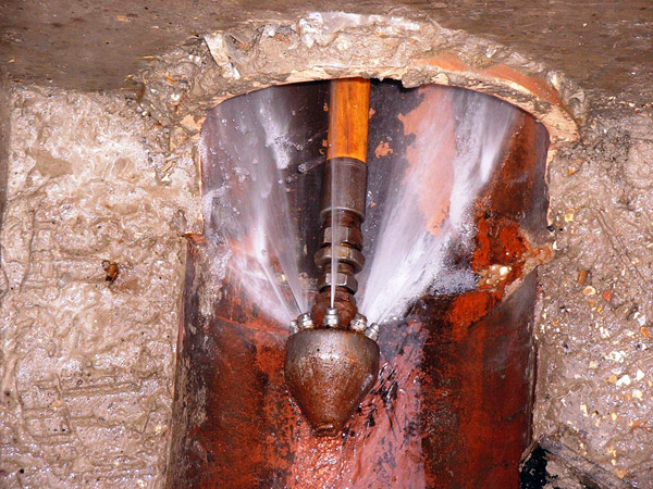 clean out clogged drains